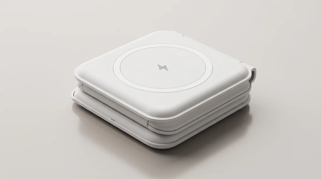 White FoldCharge folded for packing