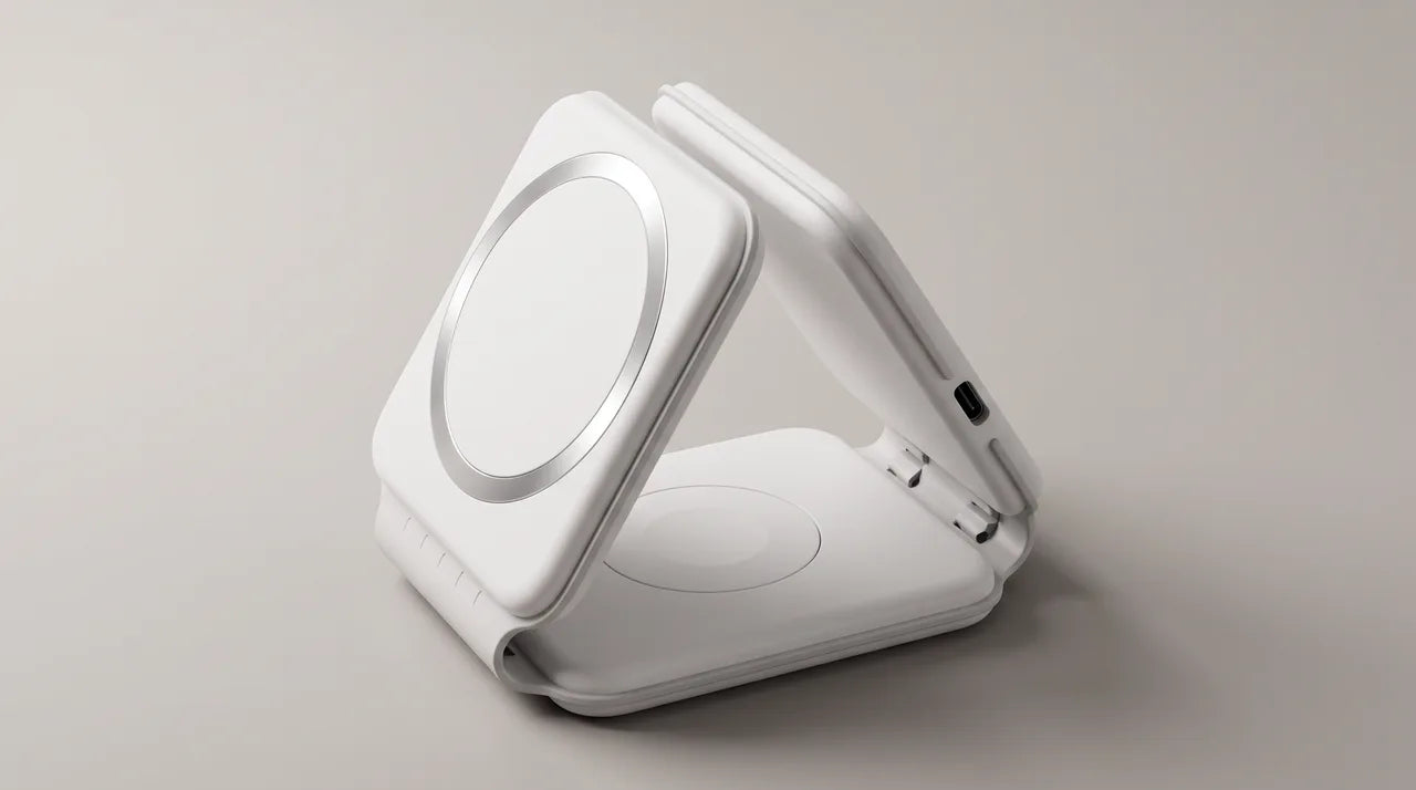 White FoldCharge in stand position